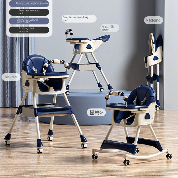 Baby Dining Chair Children Seat Foldable Baby Dinner Table Chairs Multifunctional Dining Table Chairs Baby Dining Table
