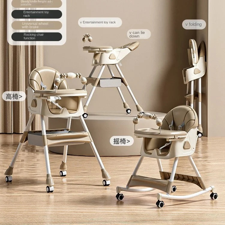 Baby Dining Chair Children Seat Foldable Baby Dinner Table Chairs Multifunctional Dining Table Chairs Baby Dining Table